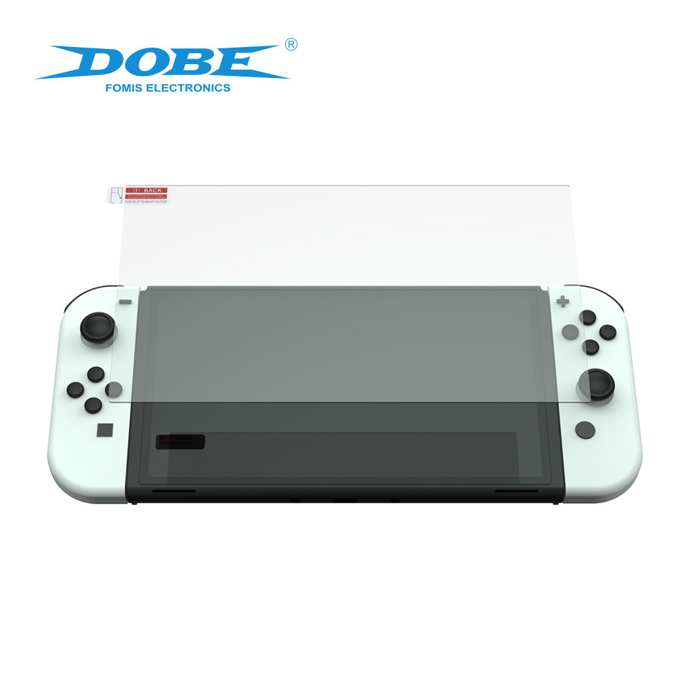 Miếng Dán Kính Cường Lực Dobe cho Nintendo Switch OLED (Bộ 2 Miếng) - Hàng Nhập Khẩu