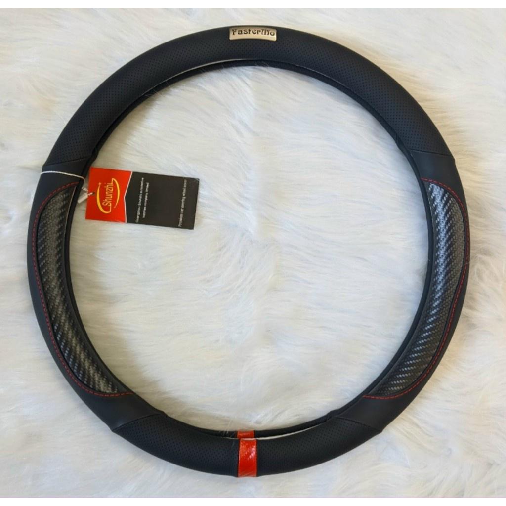 Bọc Vô Lăng FasterMo Cao Cấp Da Thông Hơi Carbon, Bọc Vô Lăng Ô Tô Cao Cấp, Đầm Tay