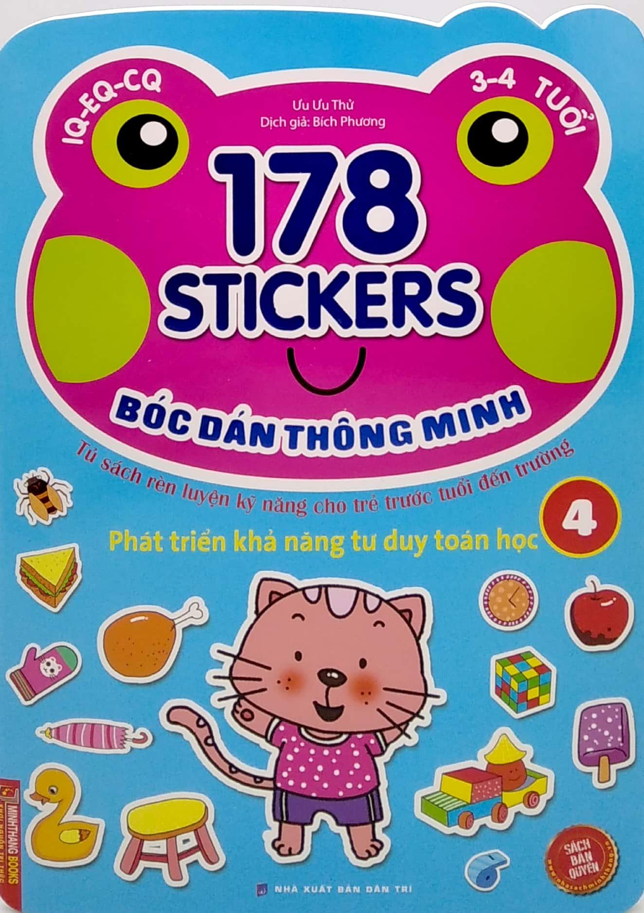 Hình ảnh 178 Stickers - Bóc Dán Thông Minh Phát Triển Khả Năng Tư Duy Toán Học (3 - 4 Tuổi) - Tập 4