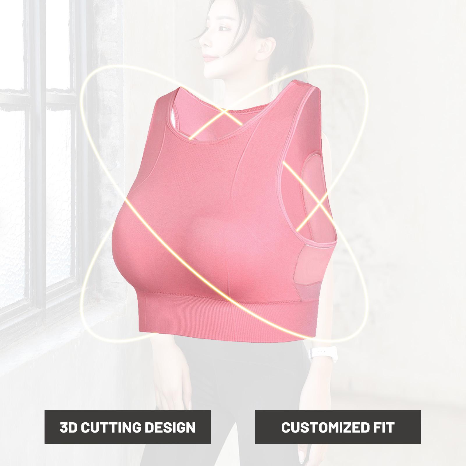 Áo ngực thể thao nữ có mút đệm đẩy ngực, chất liệu vải nylon mềm mại , nhanh khô,Thiết kế lưới nối và bảng thông gió thoáng khí.