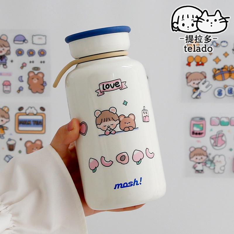 Sticker Kute Dán Trang Trí Bình Nước, Cốc, Thủy Tinh, Tập Vở.....