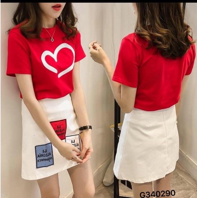 SẴN Váy áo tim cho con ti khoá dọc sz M-2Xl