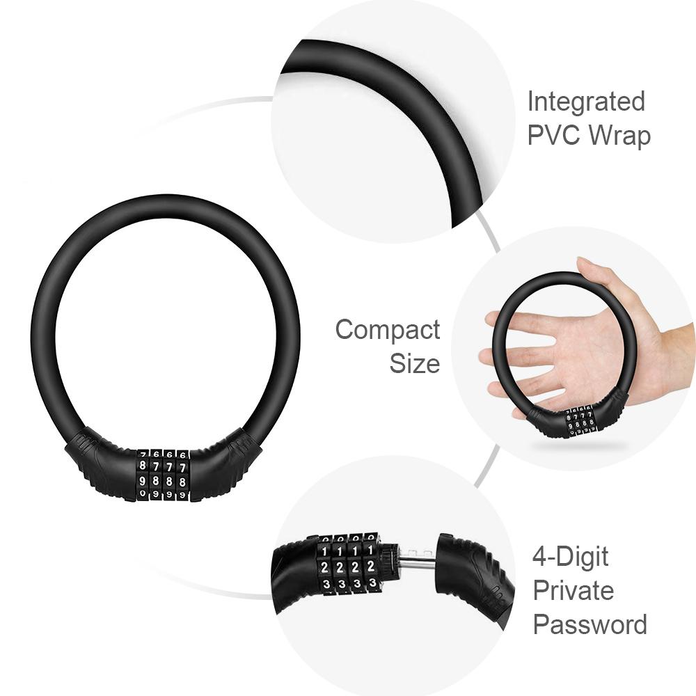 Bộ Khóa Xe Đạp 4 Chữ Số