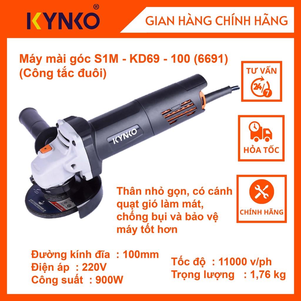 Máy mài góc cầm tay chính hãng Kynko S1M-KD69-100 (Công tắc đuôi) #6691 giá tốt