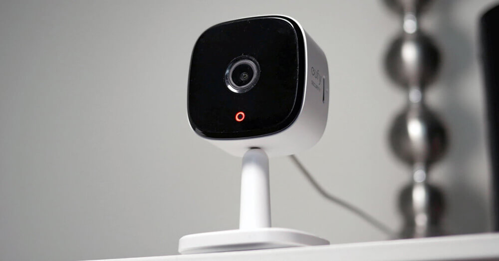 Camera an ninh thông minh Eufy Indoor 2K, tích hợp còi báo động, tương thích Google, Alexa, Homekit, hàng chính hãng phân phối