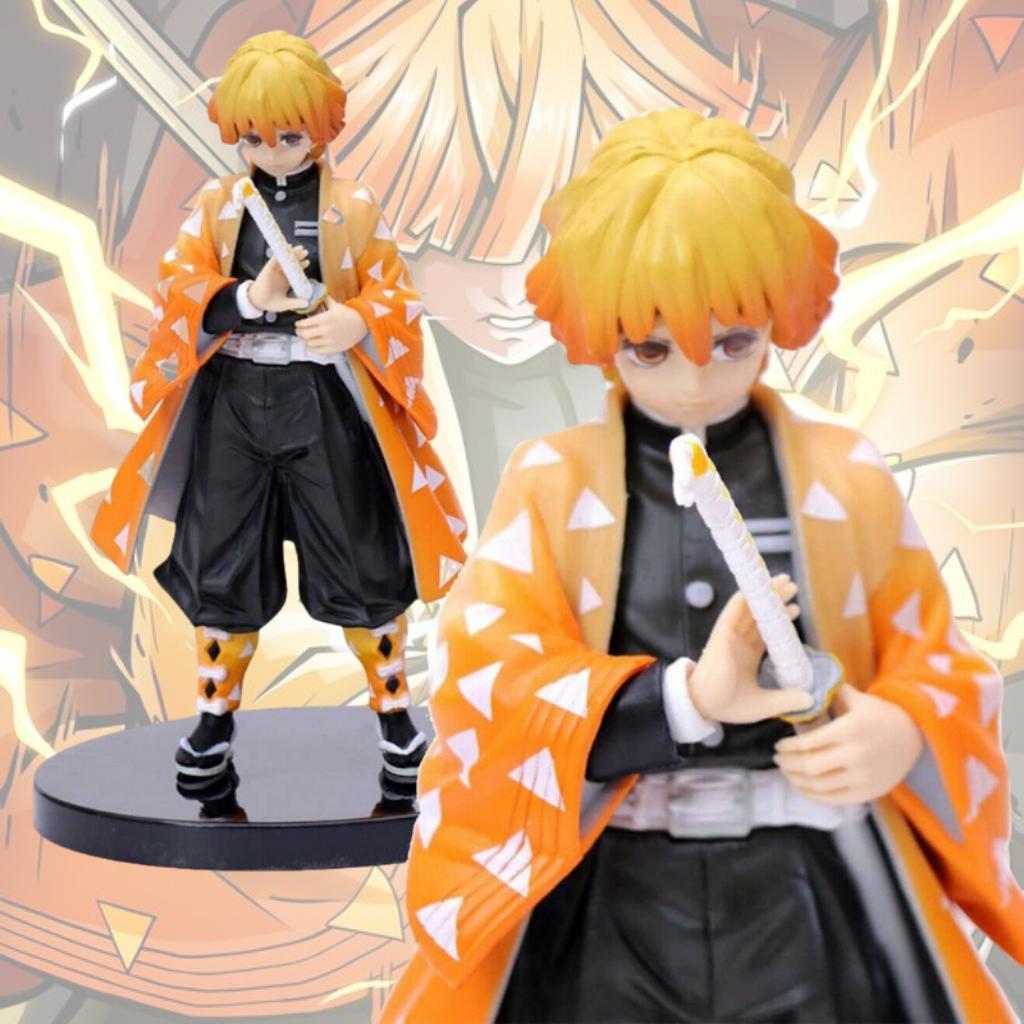 Hình ảnh Mô Hình Zenitsu 16cm Cao Cấp Mô hình Thanh Gươm Diệt Quỷ Cao Cấp, Figure Anmie Kimetsu no Yaiba