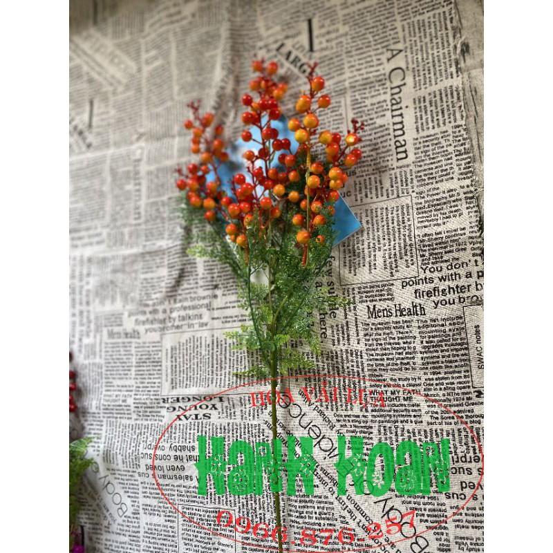 Cành quả cherry, đào đông cao 75cm trang trí - Cây quả giả