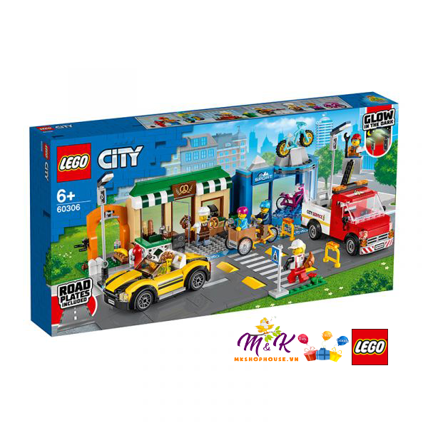 Đồ Chơi Lắp Ráp LEGO Khu Phố Mua Sắm 60306 Cho Bé Trên 6 Tuổi