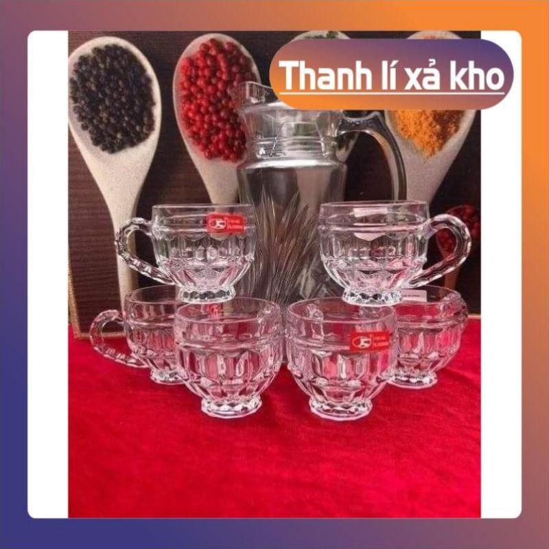 Bộ cốc thủy tinh 6 cốc living in home cao cấp