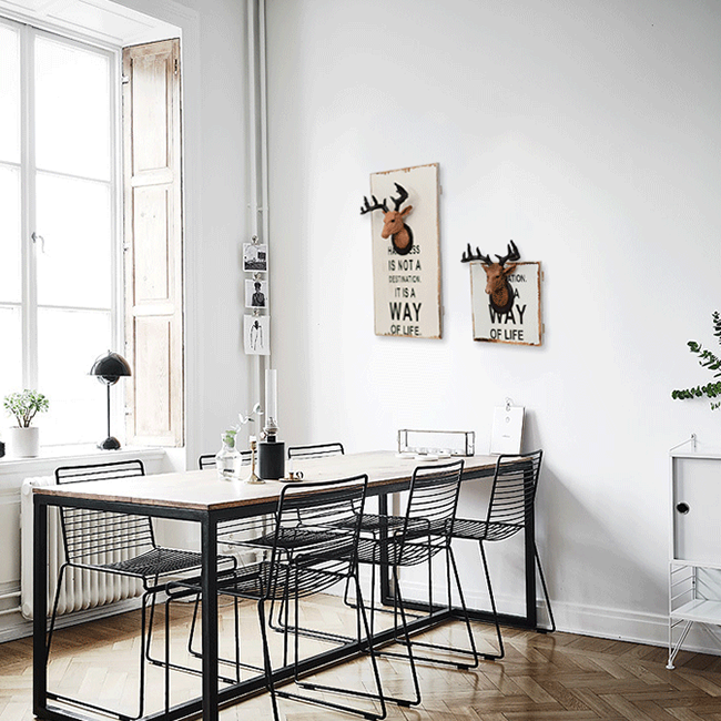 bảng gỗ đầu hươu