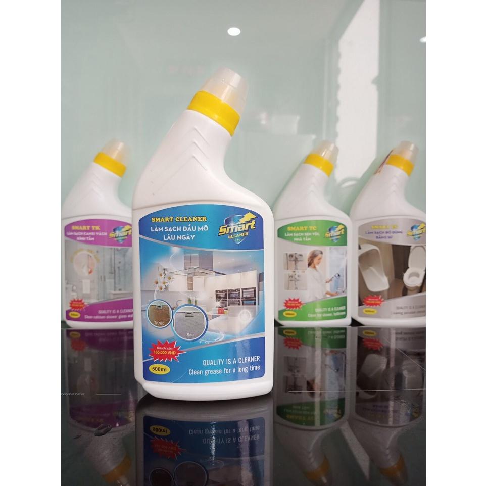 Nước Tẩy Rửa SMART - Tẩy Sạch Cặn Canxi Vách Kính, Dầu Mỡ Lâu Ngày, Sen Vòi Inox, Đồ Dùng Bằng Sứ CHÍNH HÃNG