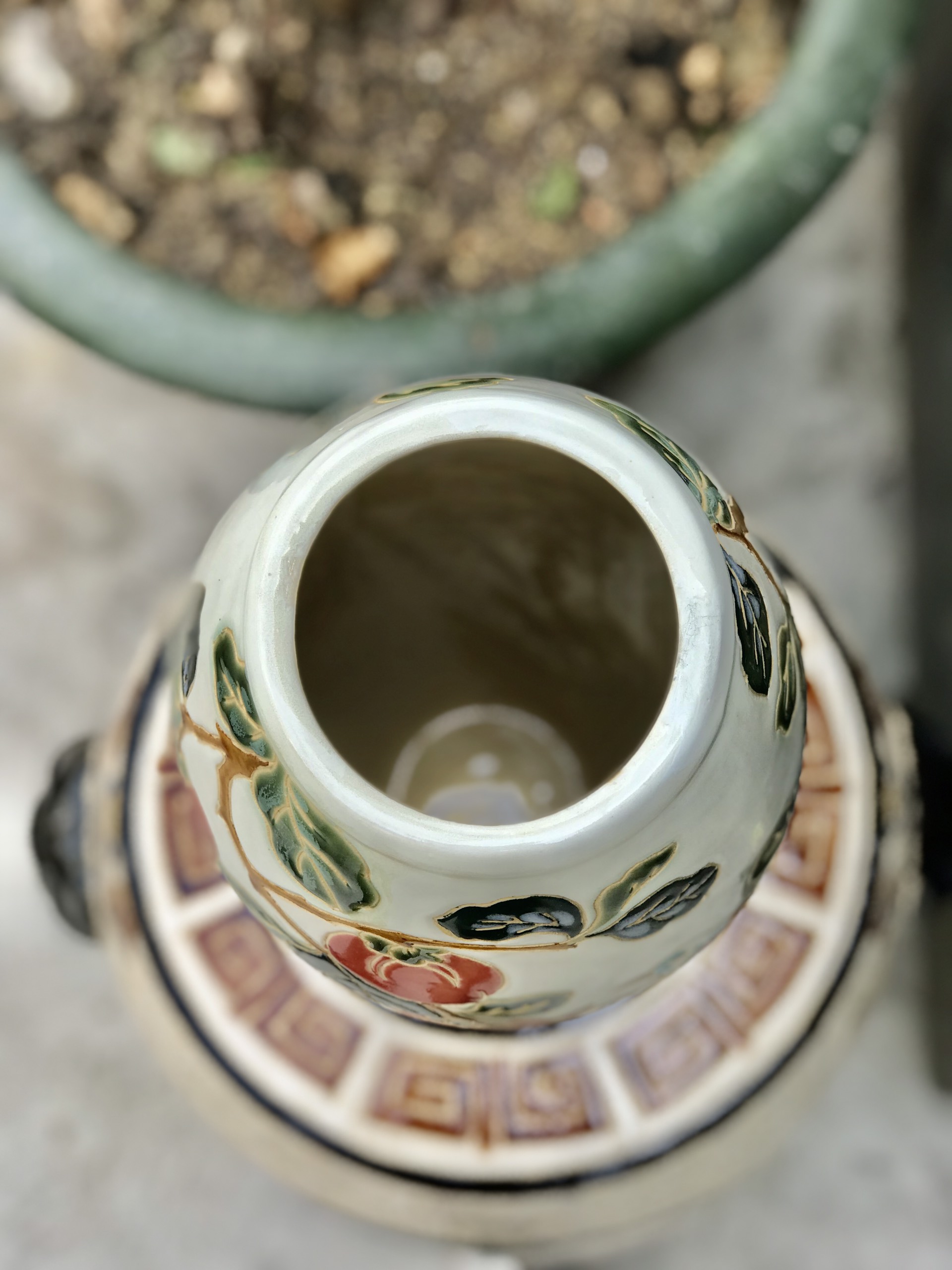 BÌNH HOA CHIM ĐÀO GỐM SỨ NAM BỘ