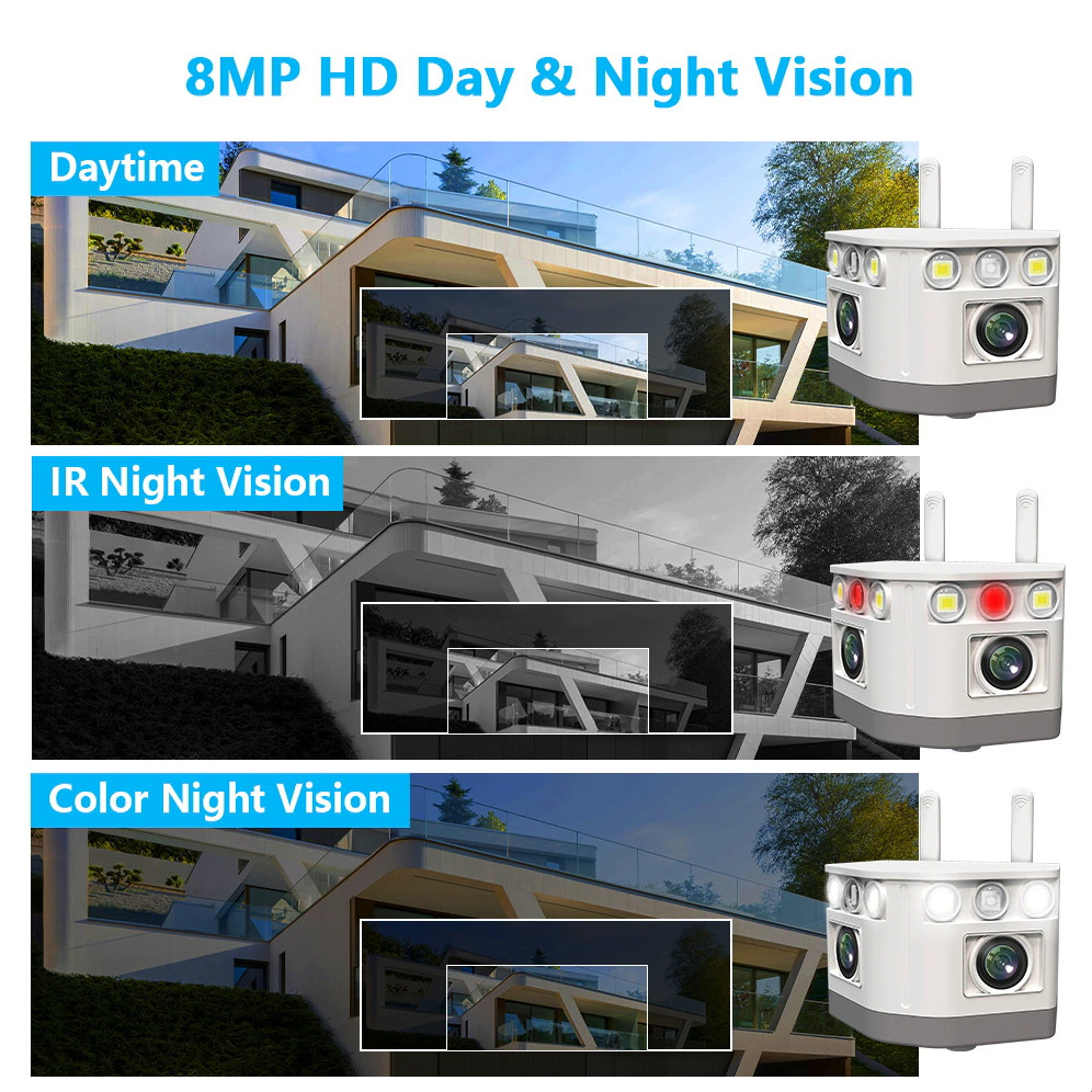 Camera Wifi IPC360 Home Dual Lens PJ-09 , góc đôi siêu rộng (Hàng nhập khẩu)
