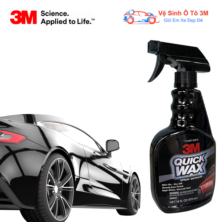 Chai Xịt Tăng Độ Bóng Sơn 3M Quick Wax 39034 473ml