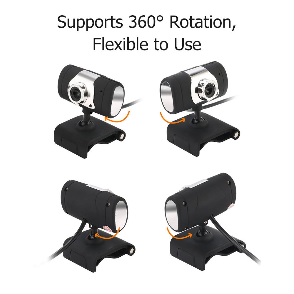 Webcam 480P USB Lấy nét,Micrô tích hợp để Phát trực tiếp cho Máy tính xách tay