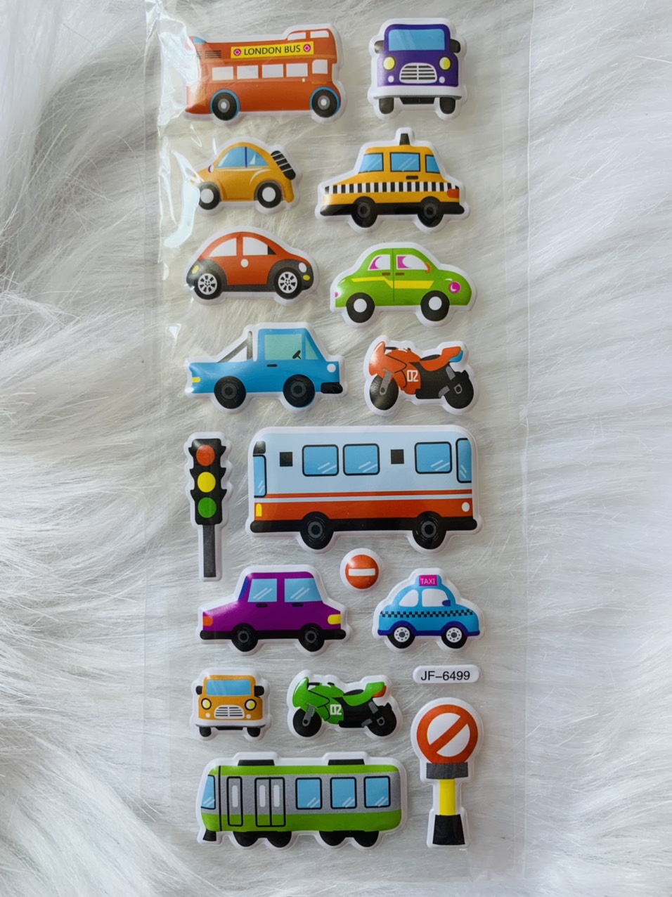 Sticker hoạt hình in nổi 3D.Miếng dán sticker cho bé