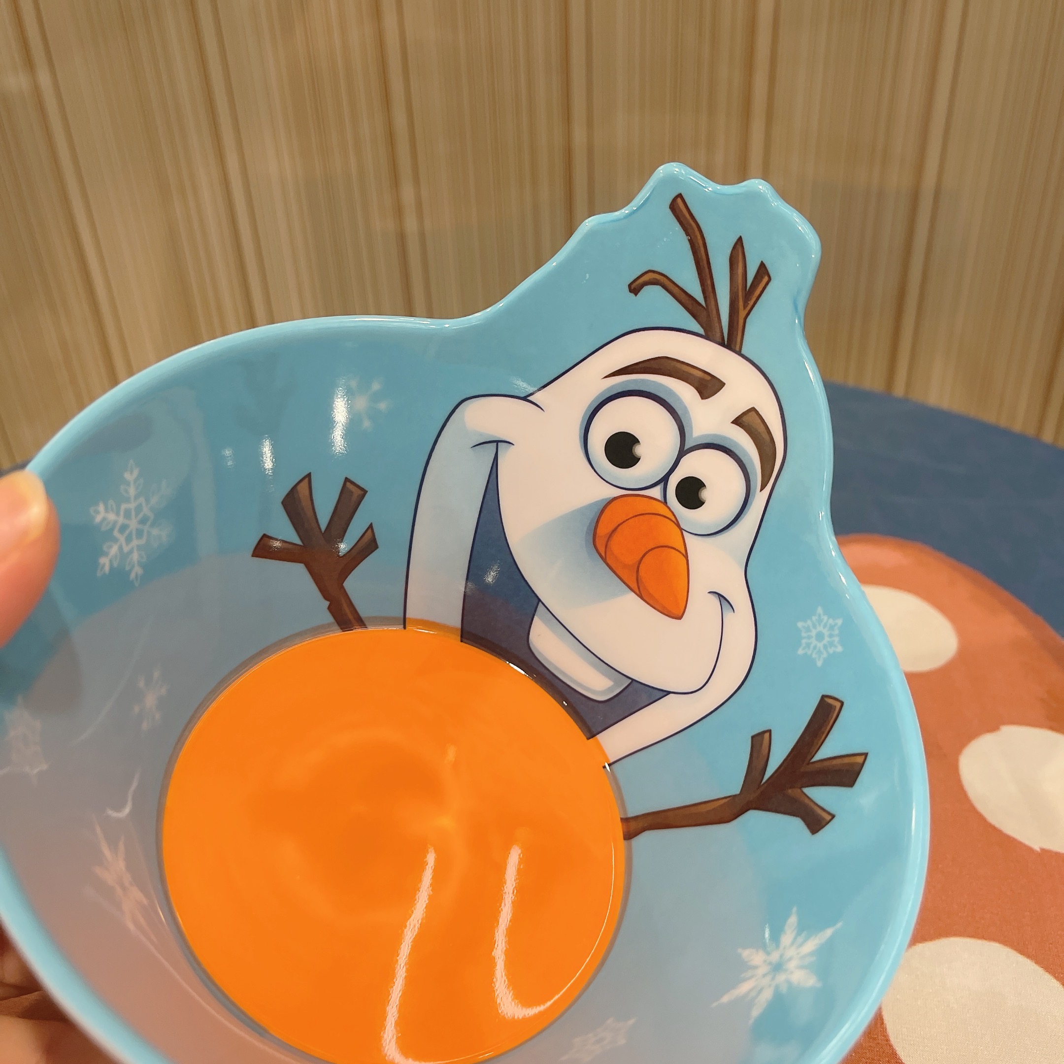Chén ăn tô nhựa melamine hình Olaf người tuyết Disney nổi 3D cho trẻ em bé gái , trai - CHENOLAF