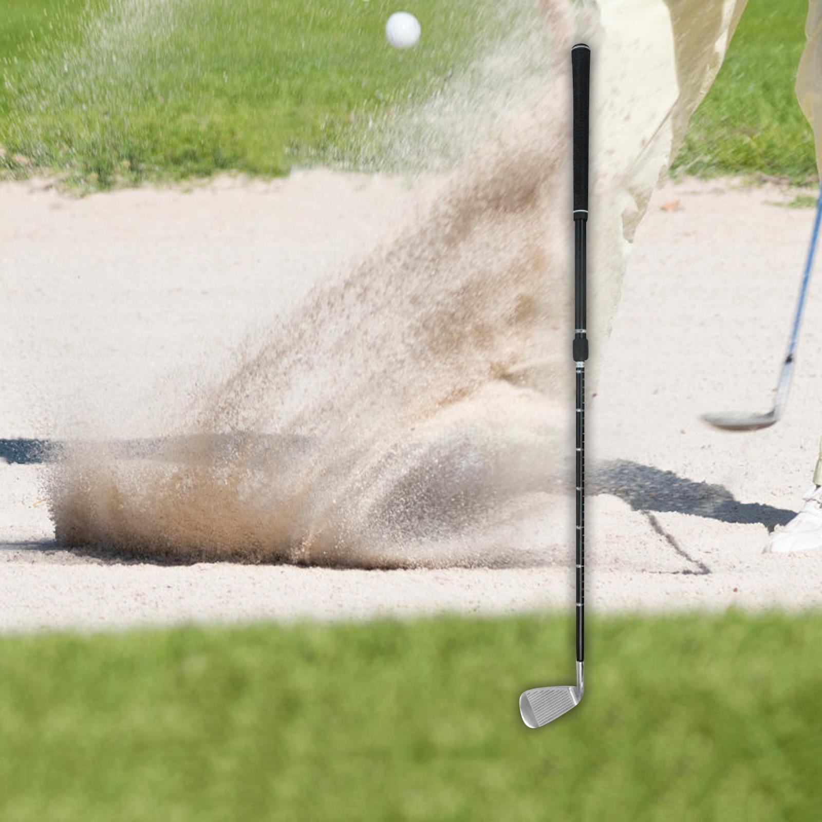 Golf Chipper Club Rubber Grip for Right or Left Hand Golf Wedge Golf Chipping Club Portable Adjustable Retractable Shaft Golf Club for Women Men