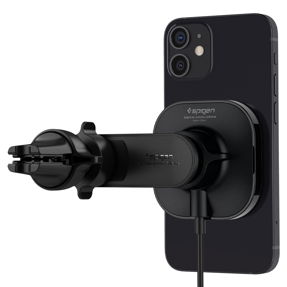 Sạc Mag Xe Hơi Spigen OneTap Pro Wireless Magnetic Car Charger Air Vent - Hàng Chính Hãng