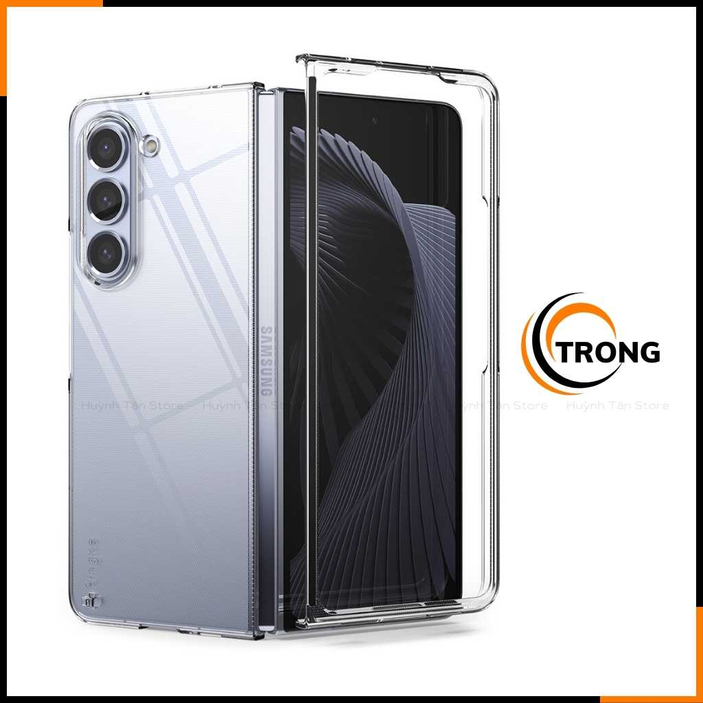 Ốp lưng z fold 5 RINGKE chính hãng trong suốt chống sốc FUSION X chống ố vàng phụ kiện điện thoại huỳnh tân store - Hàng nhập khẩu