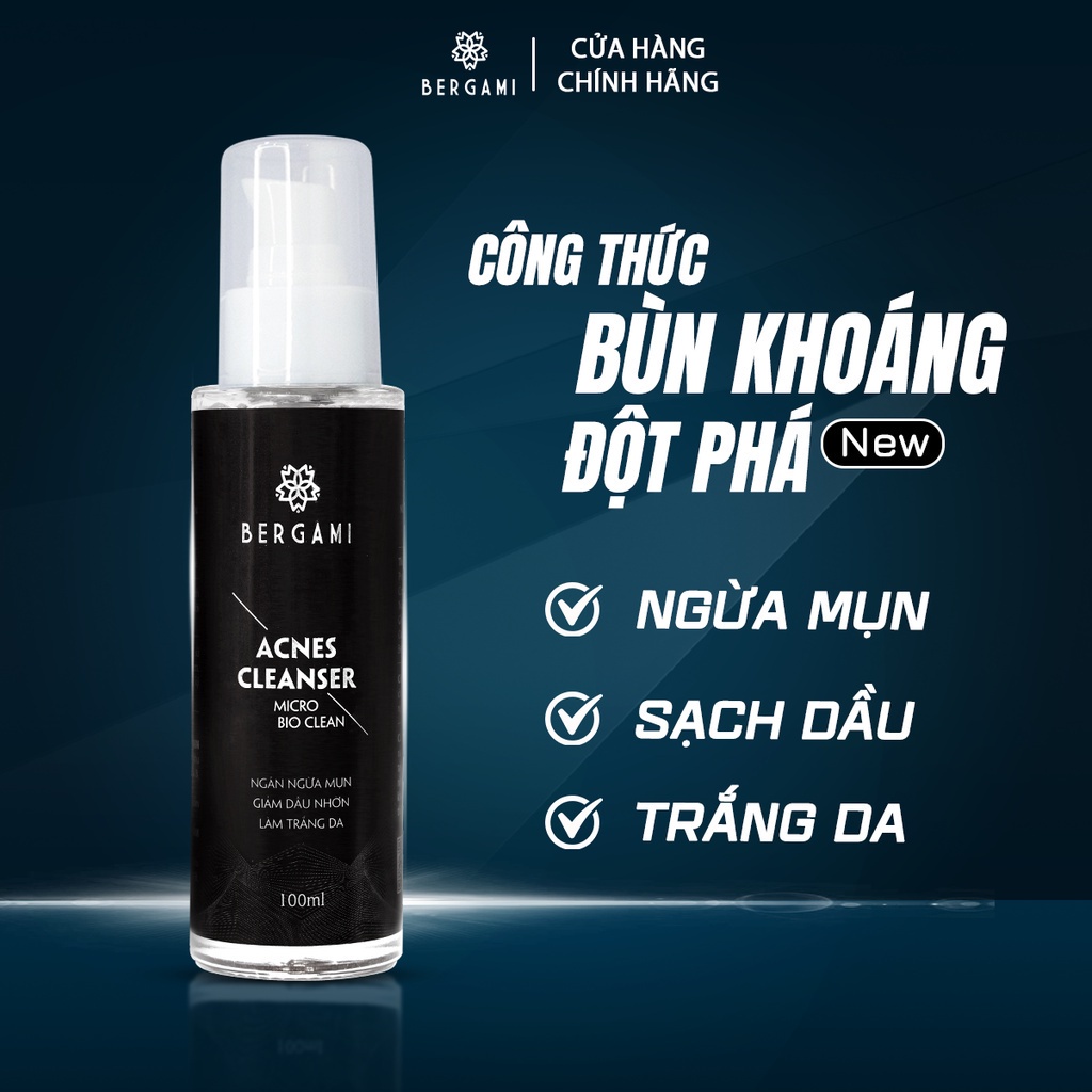 Quà Tặng Nam Giới, Sữa tắm nước hoa Nam 330ml &amp; Nước hoa Nam Bergami 35ml &amp; Sữa rửa mặt Nam Bergami 100ml