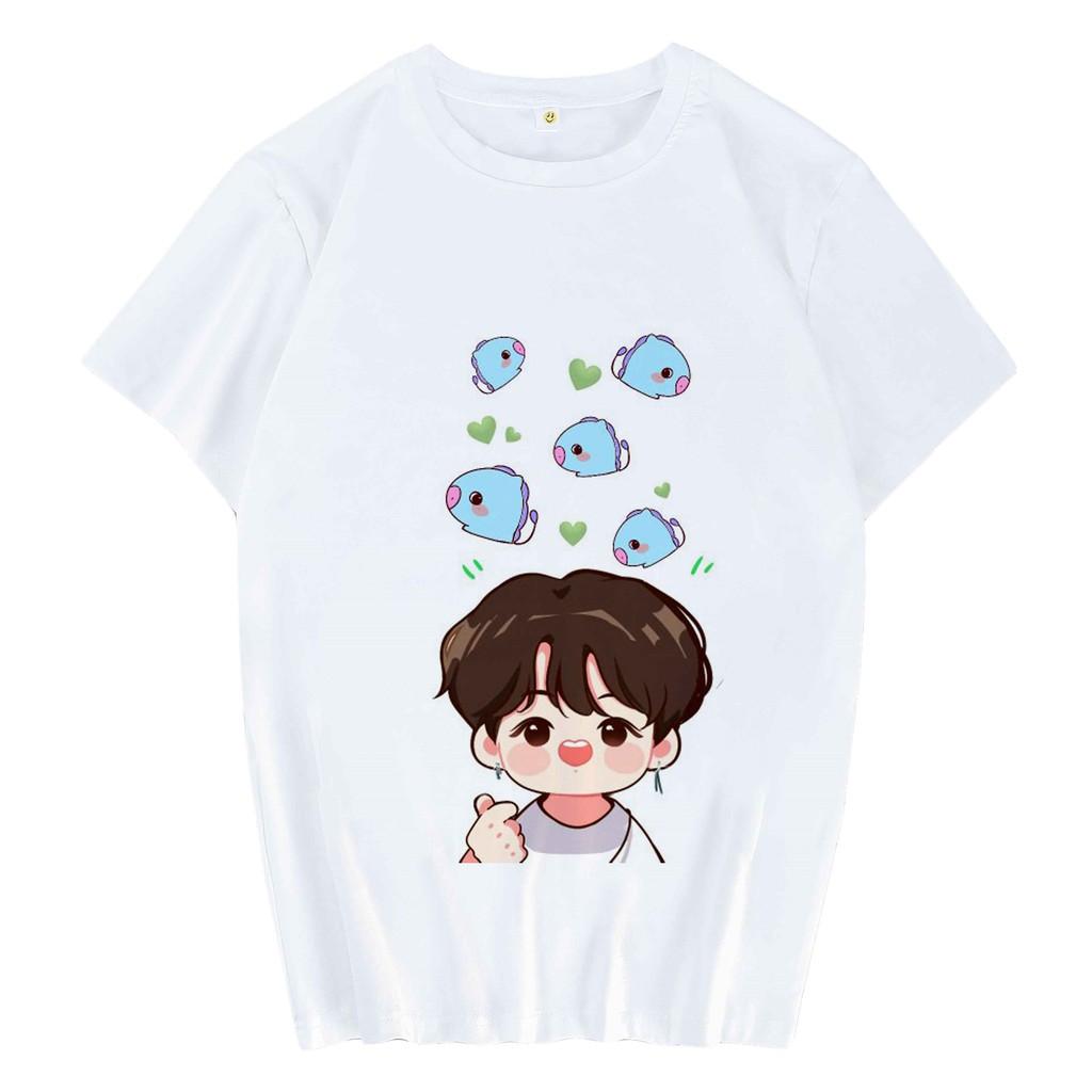 Áo phông BT21 Mang in hình chibi Jhope BTS