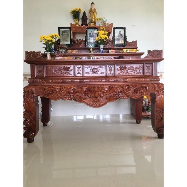 Sập thờ gỗ mít 3 cấp chân 16cm
