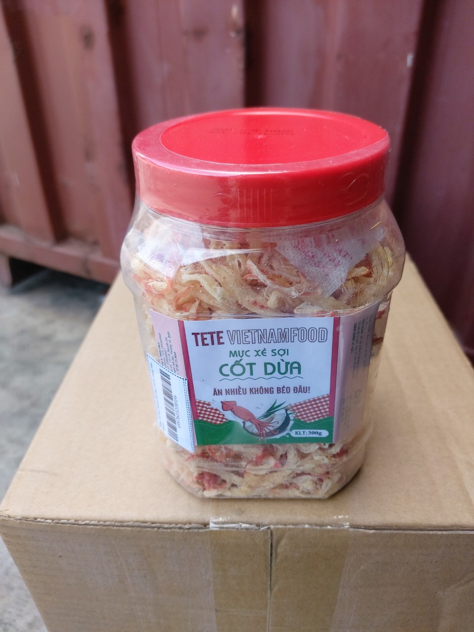 Mực Xé Sợi Nước Cốt Dừa TETE Food 300 gram