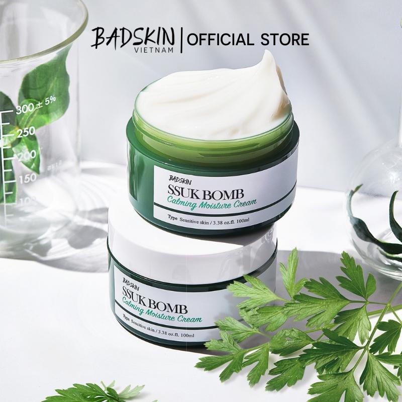 Kem dưỡng ngải cứu giúp dịu da BadSkin SSUK Bomb Calming Moisture Cream 100ml