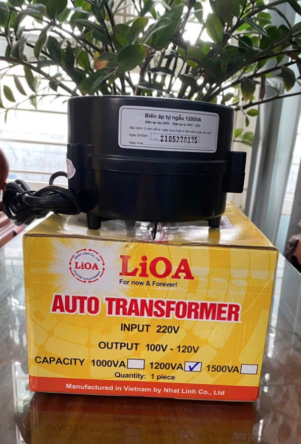 Biến Áp Đổi Nguồn Hạ Áp 1P - 1.2kVA Lioa DN012