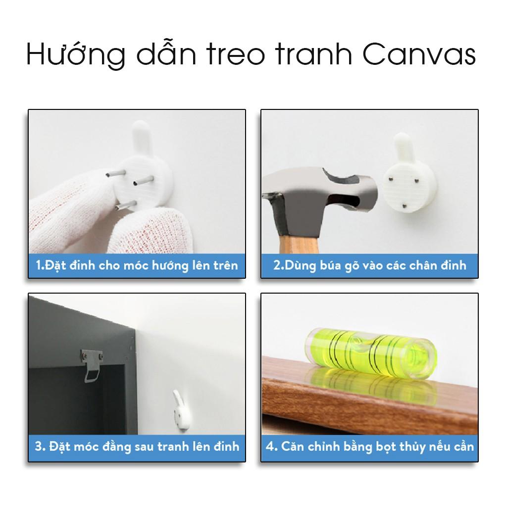 Tranh treo tường cảnh biển , chất vải Canvas nhập khẩu có khung nổi