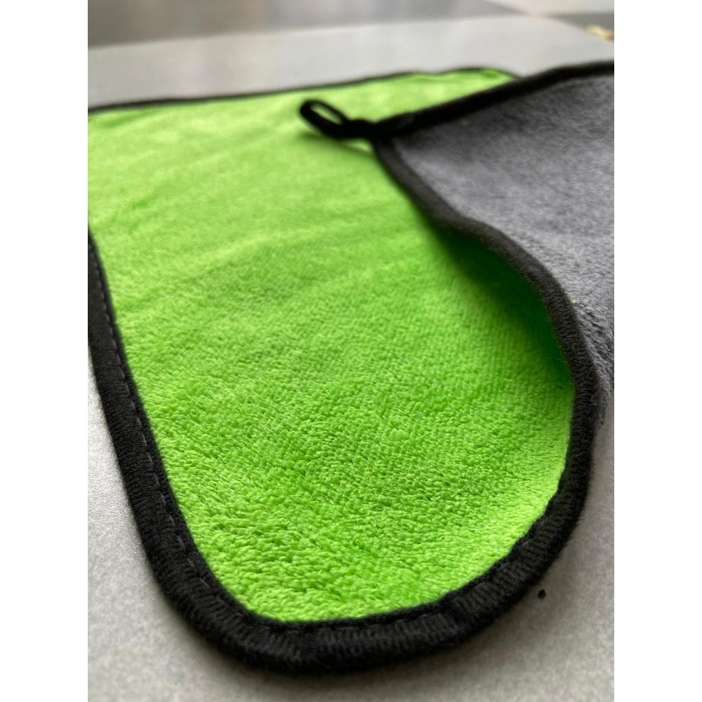 Khăn lau ô tô xe hơi lau bếp 2 lớp cao cấp màu vàng siêu thấm hút không rụng lông