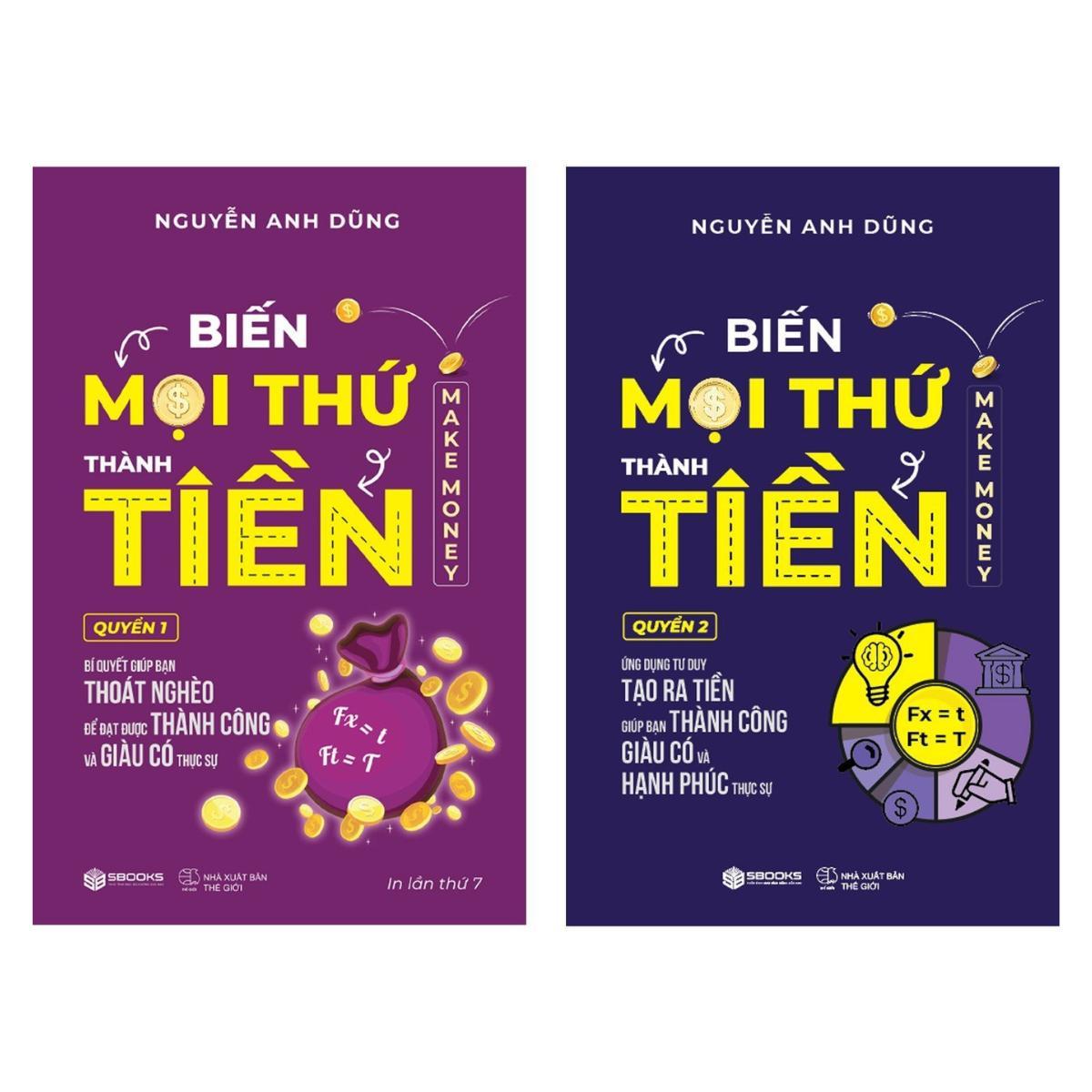 Sách Combo 2 Cuốn Biến Mọi Thứ Thành Tiền - Quyển 1+2 (Nguyễn Anh Dũng) - Sbooks