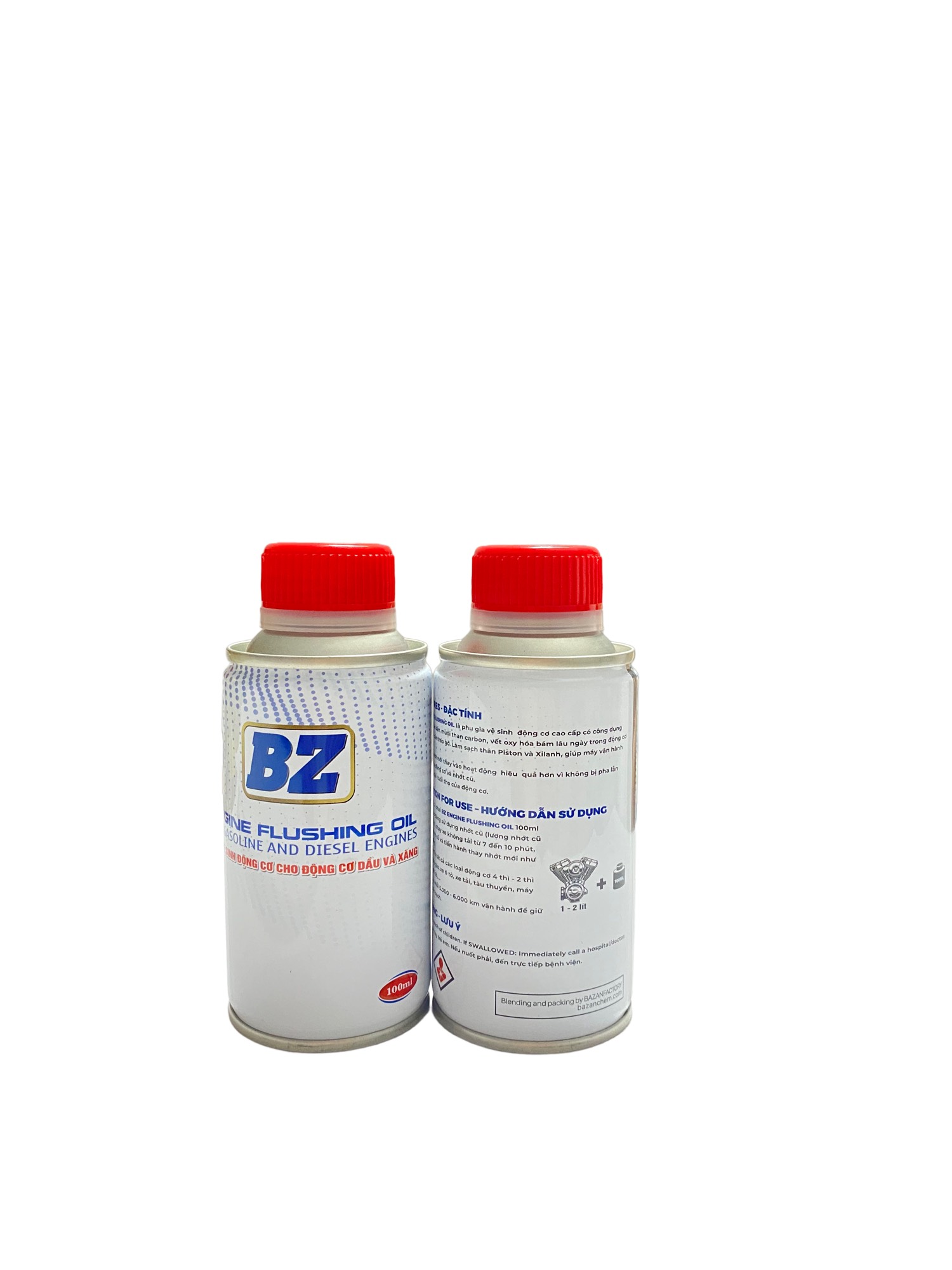 Dung Dịch Súc Rửa Động Cơ Xe Máy, Xe Ô Tô BZ Engine Flush 100ml Làm Sạch và Cải Thiện Công Suất Động Cơ Hiệu Quả