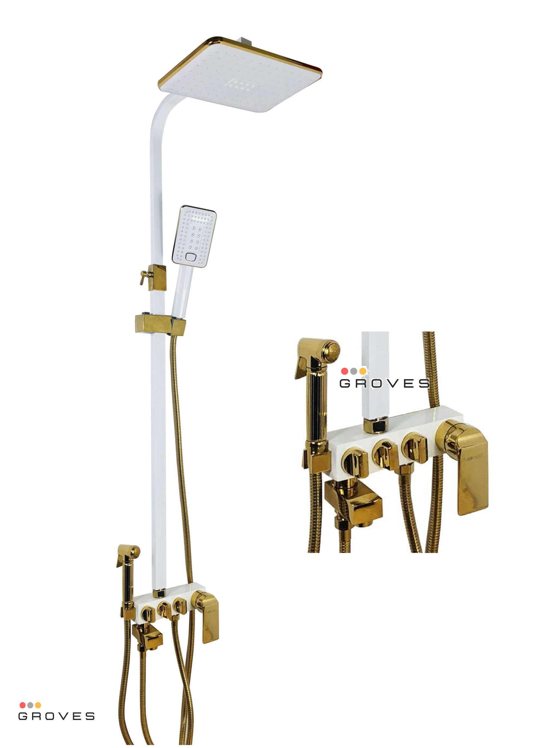 Sen cây nóng lạnh trắng ánh vàng 4in1 GS6609T