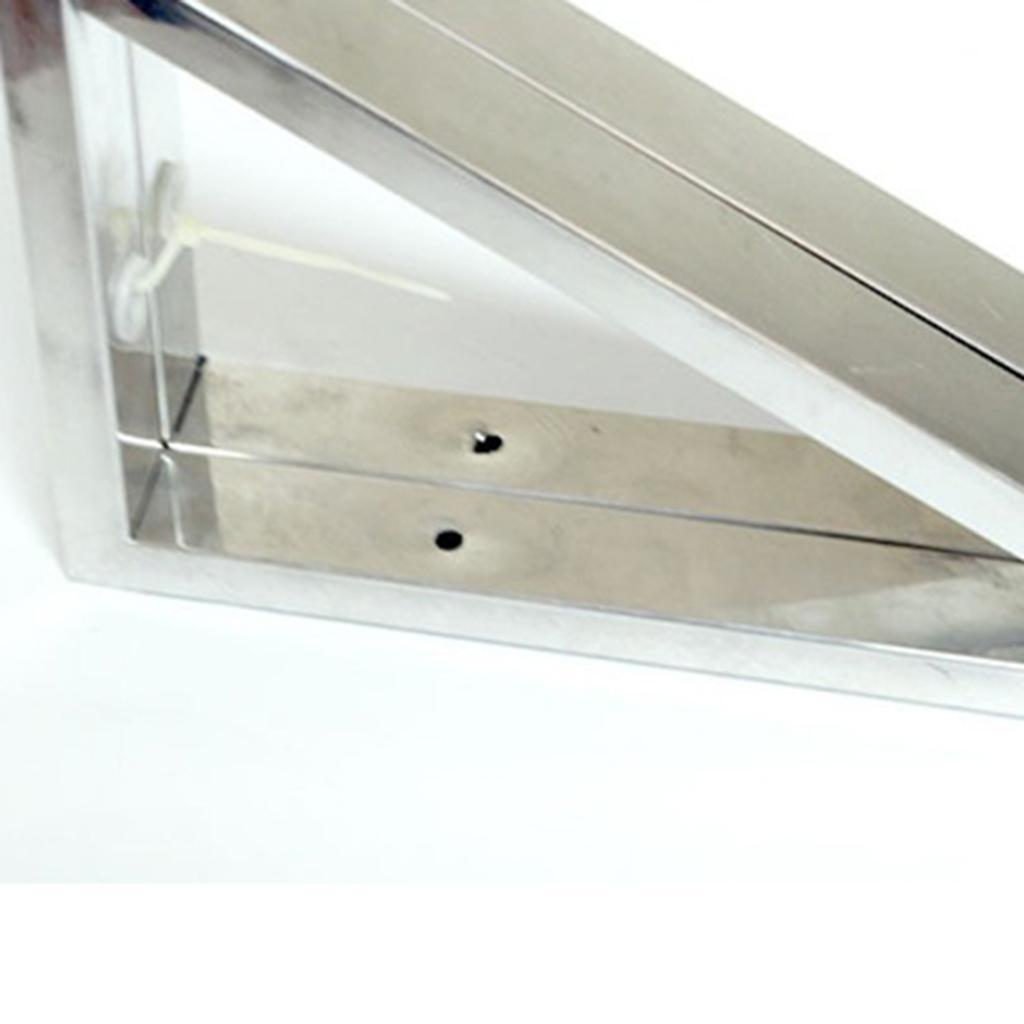 3X 2 Pcs Stainless steel Triangular Corner Wall Shelf Bracket Holder 12 inch