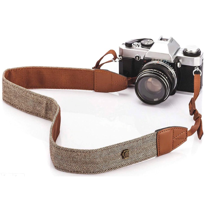 Dây đeo cotton cho máy ảnh DSLR Sony/ Fuji/ Canon/ Nikon/ Olympus- Hàng nhập khẩu