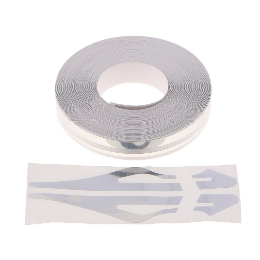 2 Pieces Brooches Stripe Tape Vinyl Decal Car Stickers Steamline Dual Line