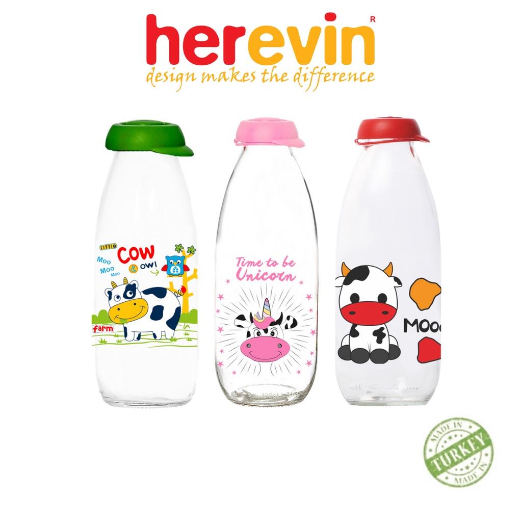 Bộ 3 Chai Đựng Sữa Thuỷ Tinh Herevin Decor 500ml - HECH111730-001