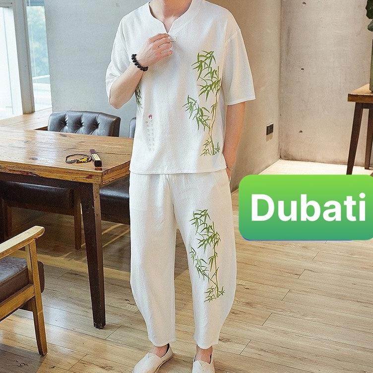 ĐỒ BỘ THỂ THAO TRÚC XANH, ĐỒ BỘ THỂ THAO NAM, CHẤT VẢI MỀM MỊN THOÁNG MÁT HOT MÙA HÈ 2022- DUBATI FASHION
