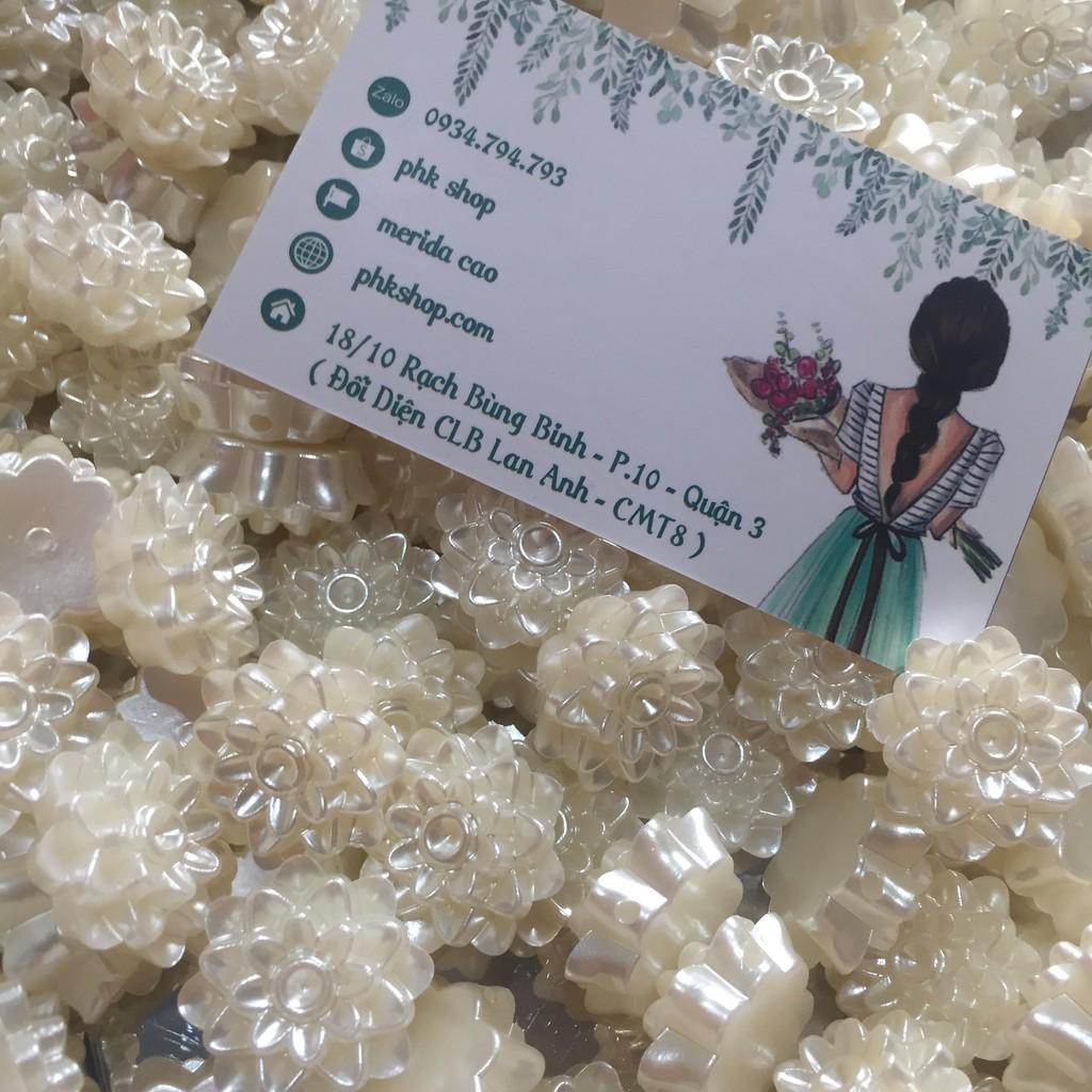 10 nhụy hoa trai trắng 2.5cm