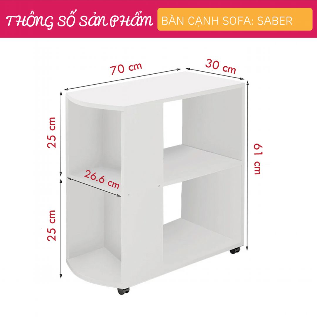 Bàn cạnh sofa SMLIFE Saber