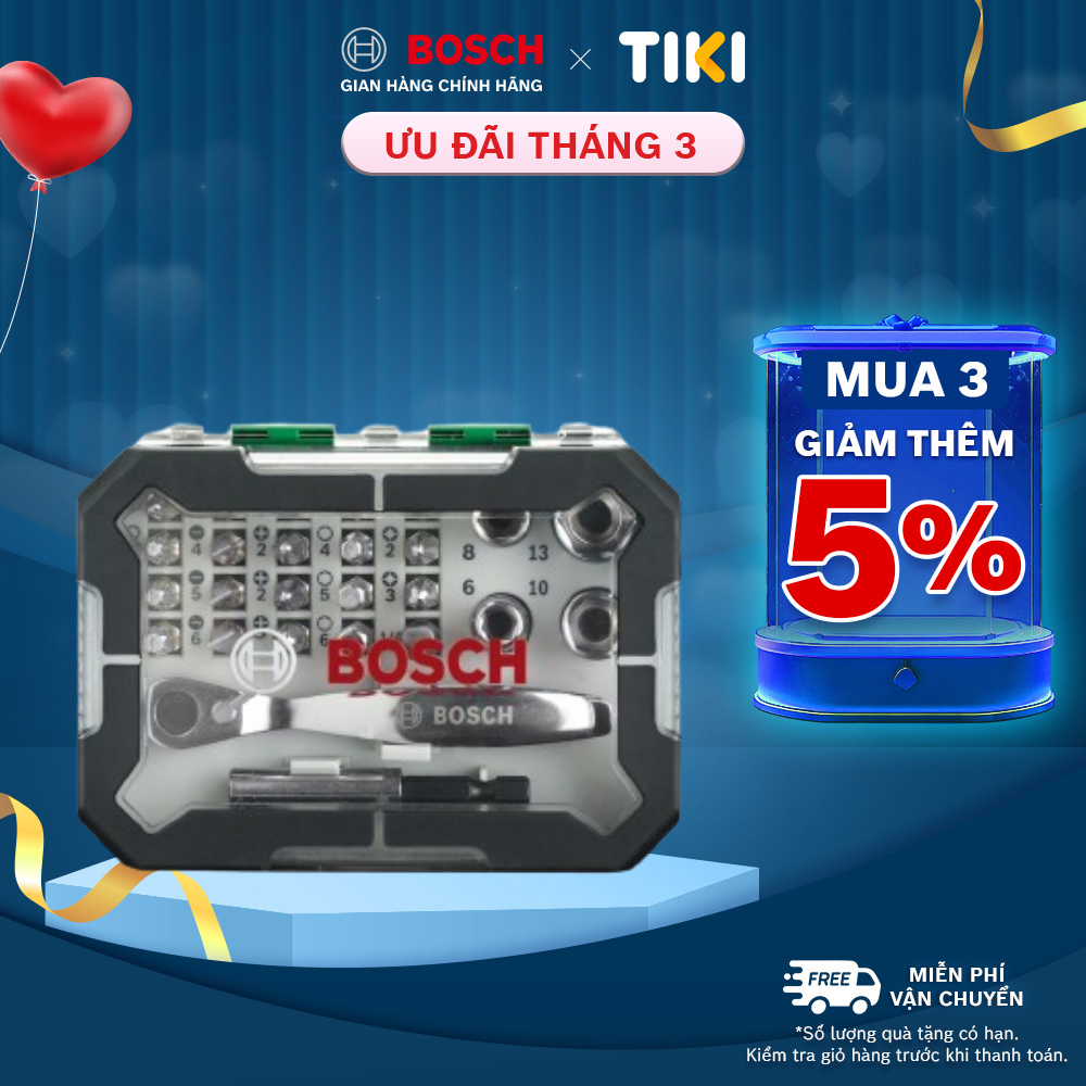 Bộ vặn vít đa năng Bosch 26 chi tiết