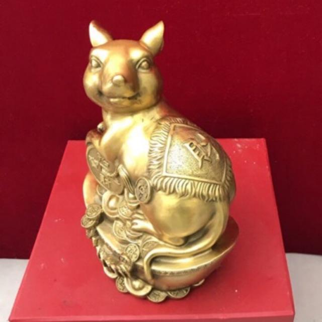 Linh vật chuột bằng đồng cao 20cm