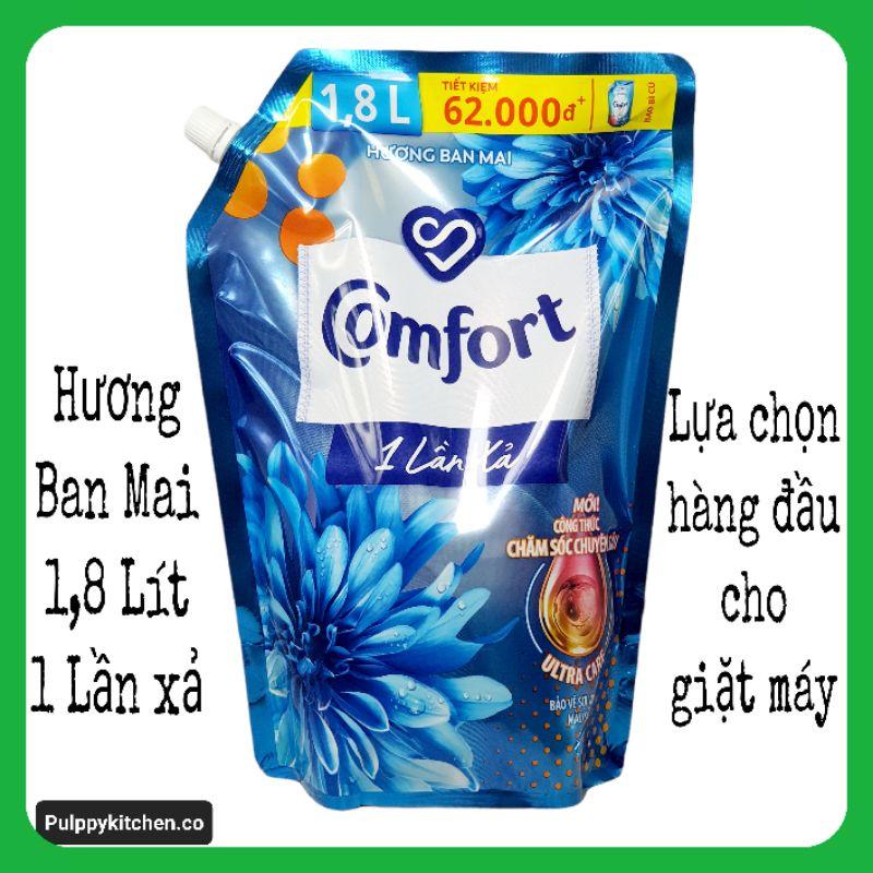 Nước Xả Đậm Đặc Comfort Hương ban Mai 1 Lần Xả Cho Máy Giặt hoặc Giặt Tay