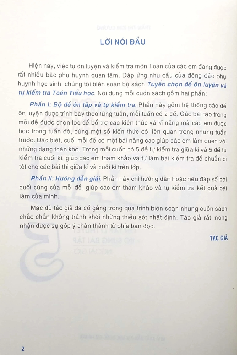 Tuyển Chọn Đề Ôn Luyện Và Tự Kiểm Tra Toán Lớp 5 (ML)