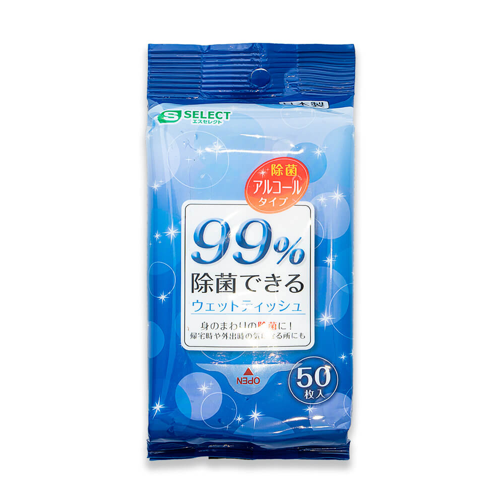 Khăn ướt khử trùng 99% S Select Nhật Bản