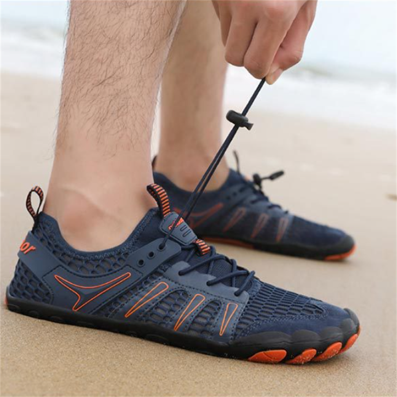 Outdoor river upstream shoes large mesh breathable and quick-drying five-finger wading shoes