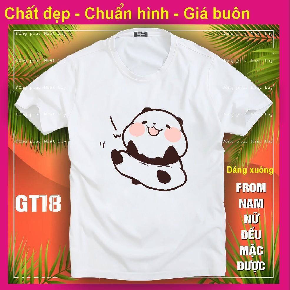 Áo thun gấu trúc đẹp GT15, chất đẹp, bao đổi trả,phông, panda dễ thương kute,icoi gấu trúc chipi