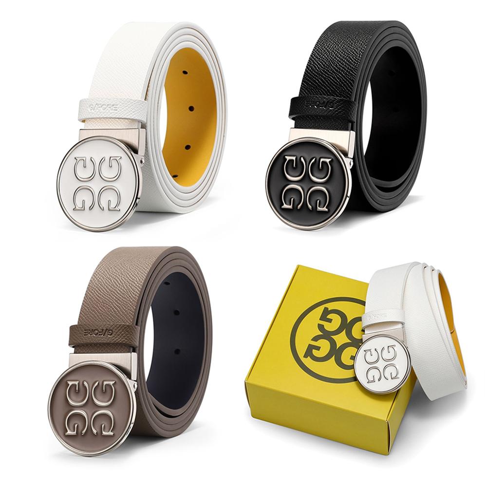 2023 Vành đai golf mới bằng da chất lượng cao nam Thể thao giải trí thời trang thương hiệu Hàn Quốc Belt Golf Belt Color: White